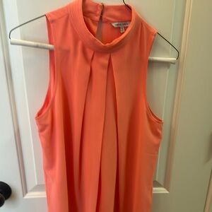 Naked zebra Orange Sleeveless Blouse